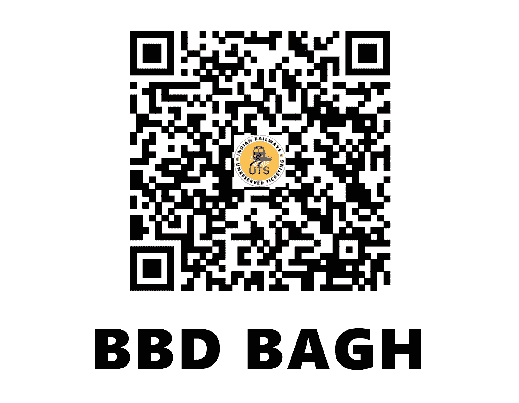 UTS QR Code for BBD Bagh - BBDB